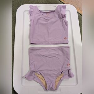 Honey Mark Light Purple Lavendar Two Piece bathing Suit Size 4T/5T NWOT
